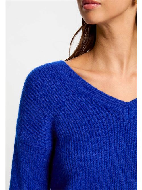 Jumper with V-neck MATILD3 MORGAN DE TOI | MATILD3BLEU ELECTRIQUE